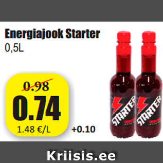 Allahindlus - Energiajook Starter 0,5L