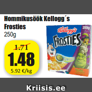 Allahindlus - Hommikusöök Kellogg´s Frosties 250g