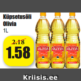 Allahindlus - Küpsetusõli Olivia 1L