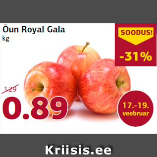 Allahindlus - Õun Royal Gala kg