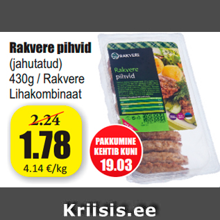 Allahindlus - Rakvere pihvid