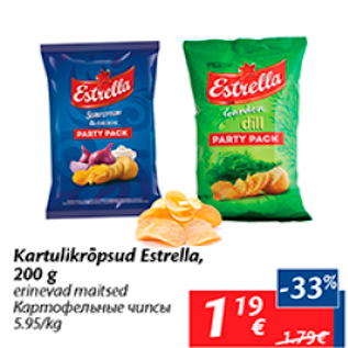 Allahindlus - Kartulikrõpsud Estrella, 200 g