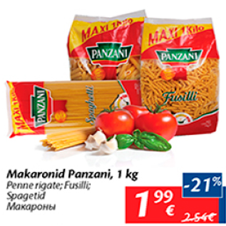 Allahindlus - Makaronid Panzani, 1 kg