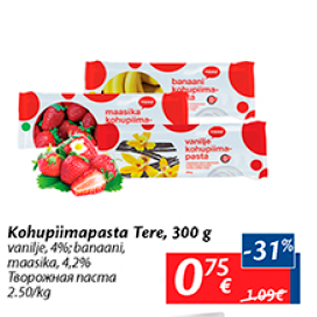 Allahindlus - Kohupiimapasta Tere, 300 g