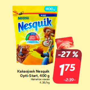 Allahindlus - Kakaojook Nesquik Opti-Start, 400 g