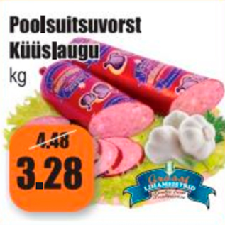 Allahindlus - Poolsuitsuvorst Küüslaugu kg