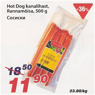 Allahindlus - Hot Dog kanalihast, Rannamõisa