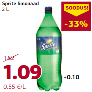 Allahindlus - Sprite limonaad 2 L