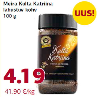 Allahindlus - Meira Kulta Katriina lahustuv kohv 100 g