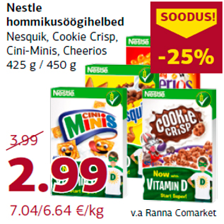 Allahindlus - Nestle hommikusöögihelbed