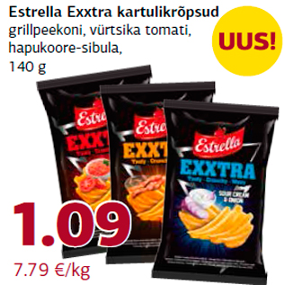 Allahindlus - Estrella Exxtra kartulikrõpsud