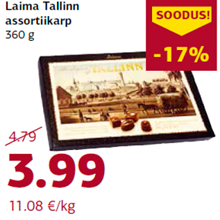 Allahindlus - Laima Tallinn assortiikarp 360 g