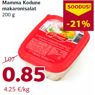 Allahindlus - Mamma Kodune makaronisalat 200 g