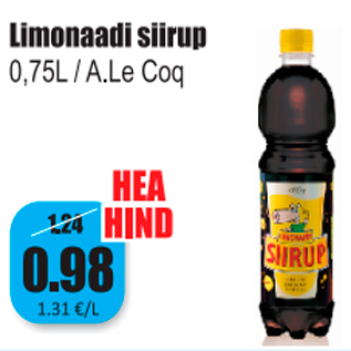 Allahindlus - Limonaadi siirup