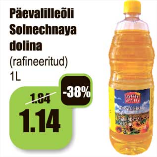 Allahindlus - Päevalilleõli Solnechnaya dolina