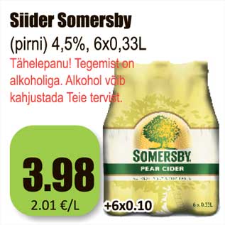 Allahindlus - Siider Somersby