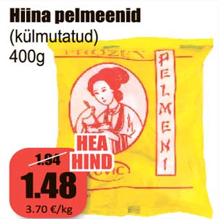 Allahindlus - Hiina pelmeenid