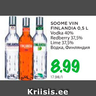 Allahindlus - SOOME VIIN FINLANDIA 0,5 L