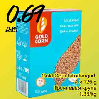 Allahindlus - Gold Corn tatratangud 4 x 125 g