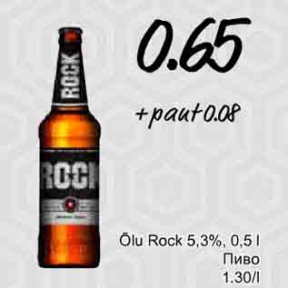 Allahindlus - Õlu Rock 5,3%, 0,5 l