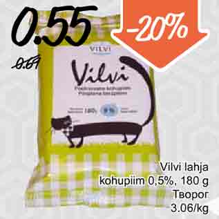 Allahindlus - Vilvi lahja kohupiim 0,5%