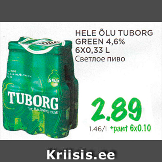 Allahindlus - HELE ÕLU TUBORG GREEN