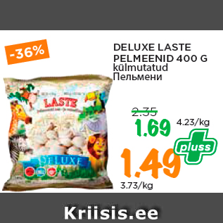 Allahindlus - DELUXE LASTE PELMEENID 400 G