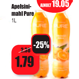 Allahindlus - Apelsinimahl Pure 1 L