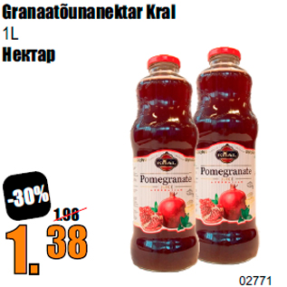 Allahindlus - Granaatõunanektar Kral 1L