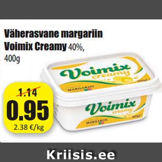 Allahindlus - Väherasvane margariin Voimix Creamy