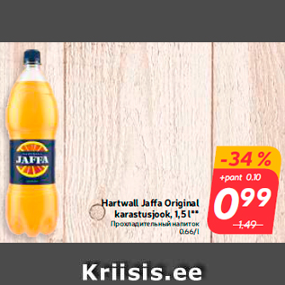 Allahindlus - Hartwall Jaffa Original karastusjook, 1,5 l**