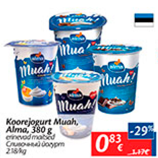 Allahindlus - Koorejogurt Muah, Alma, 380 g