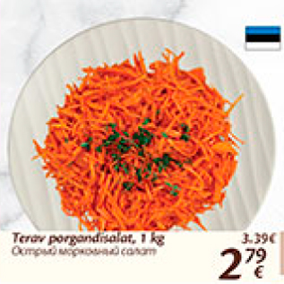 Allahindlus - Terav porgandisalat, 1 kg