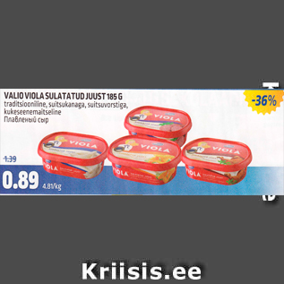 Allahindlus - VALIO VIOLA SULATATUD JUUST 185 G