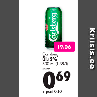 Allahindlus - Carlsberg Õlu