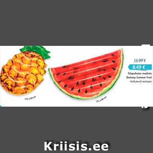 Allahindlus - Täispuhutav madrats Bestway Summer Fruit