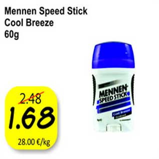 Allahindlus - Mennen Speed Stick Cool Breeze