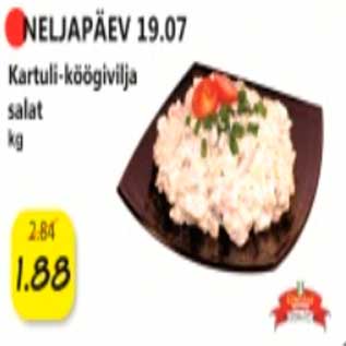 Allahindlus - Kartuli-köögivilja salat