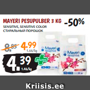 Allahindlus - MAYERI PESUPULBER 3 KG