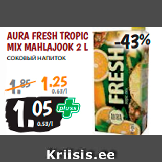 Allahindlus - AURA FRESH TROPIC MIX MAHLAJOOK 2 L