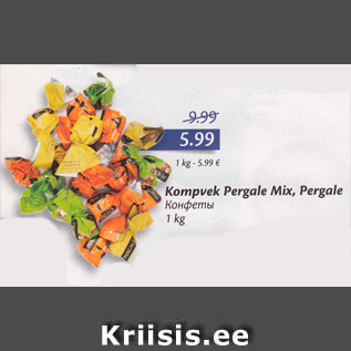 Allahindlus - Kompvek Pergale Mix, Pergale 1 kg