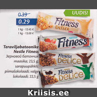 Allahindlus - Teraviljabatoonike Nestle Fitness