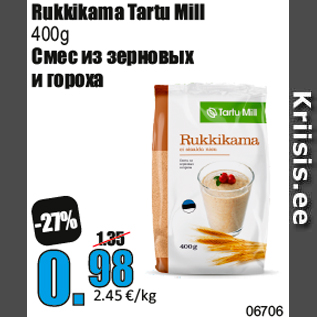 Allahindlus - Rukkikama Tartu Mill 400g