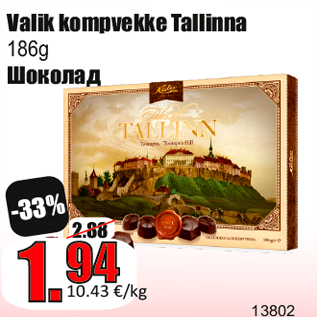 Allahindlus - Valik kompvekke Tallinna 186g