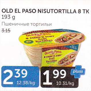 Allahindlus - OLD EL PASO NISUTORTILLA 8 TK 193 G