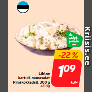 Allahindlus - Lihtne kartuli-munasalat Rimi kokkadelt, 300 g