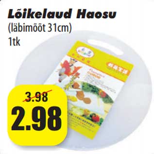 Allahindlus - Lõikelaud Haosu (läbimõõt 31cm) 1tk