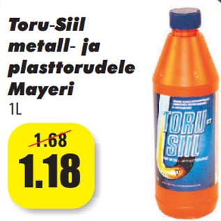 Allahindlus - Toru-Siil metall- ja plasttorudele Mayeri 1L