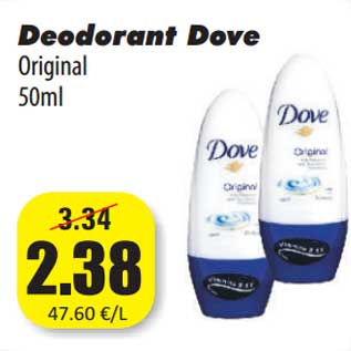 Allahindlus - Deodorant Dove Original 50ml