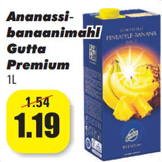 Allahindlus - Ananassi- banaanimahl Gutta Premium 1L